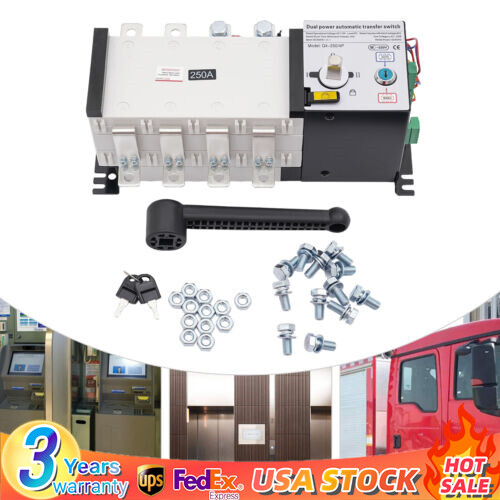 250a 400v generator automatic - 250a,